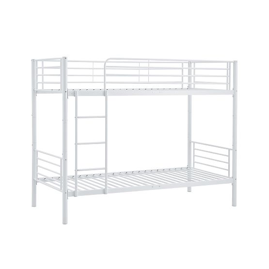 Metalni krevet na kat BUNKY 200x90 cm - bijela