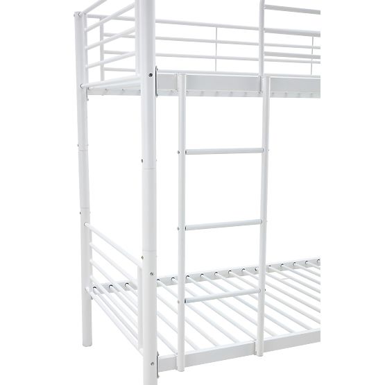 Metalni krevet na kat BUNKY 200x90 cm - bijeli