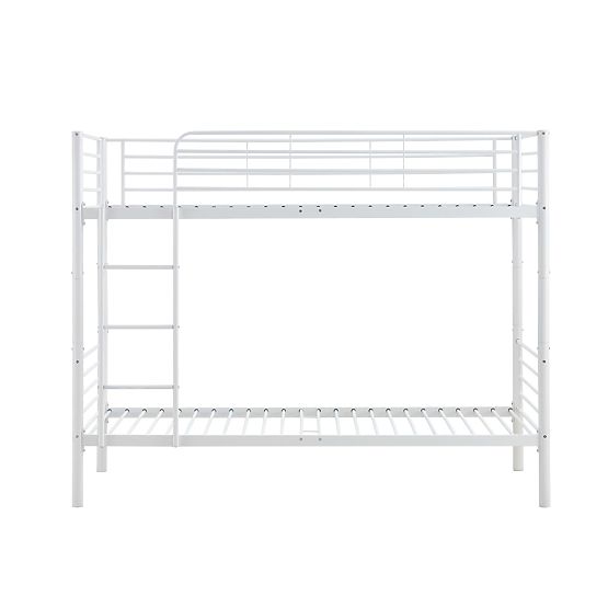 Metalni krevet na kat BUNKY 200x90 cm - bijeli