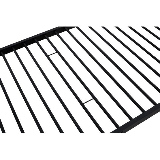 Dvokatni metalni krevet BUNKY 200x90 cm - crni