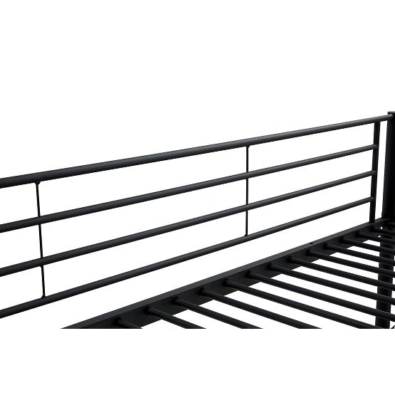 Dvokatni metalni krevet BUNKY 200x90 cm - crni