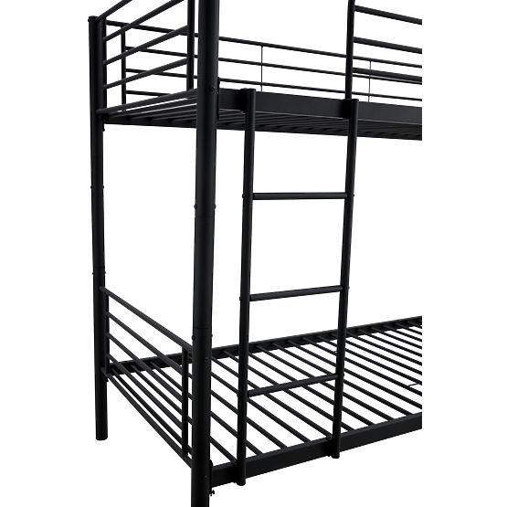 Dvokatni metalni krevet BUNKY 200x90 cm - crni