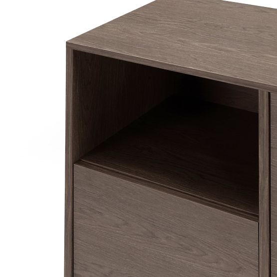 Četverovratna komoda Kanso, Hrast Baltic Storm