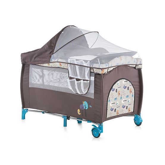 CHIPOLINO Cestovní postýlka Play pen and Crib  Bella - denim
