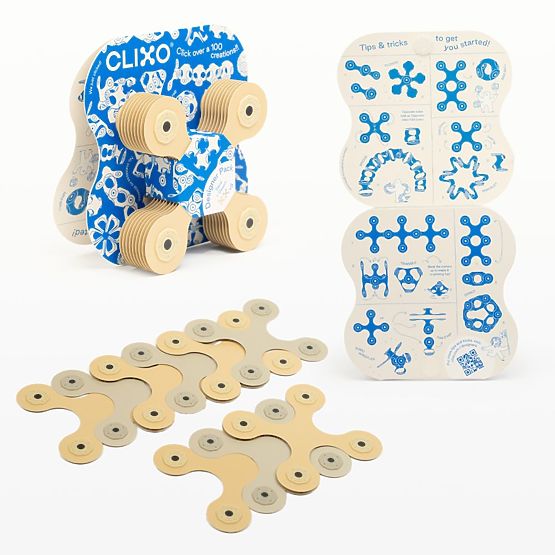 Clixo Designer Pack magnetski setovi Clixo, Bež