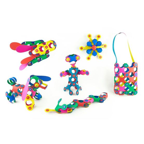 Clixo fleksibilni magnetni set, 42 kom - Rainbow