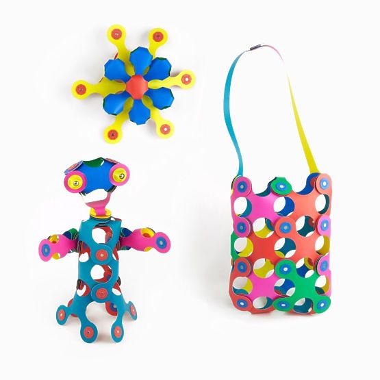 Clixo fleksibilni magnetni set, 42 kom - Rainbow