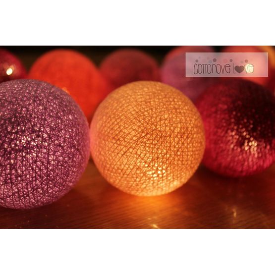 Cotton balls - light berry