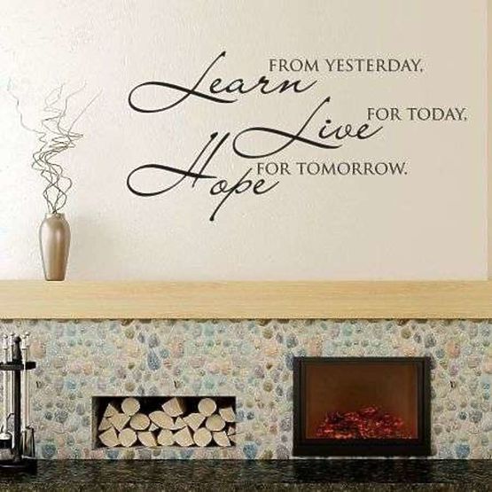 Dekorace Learn, live, hope