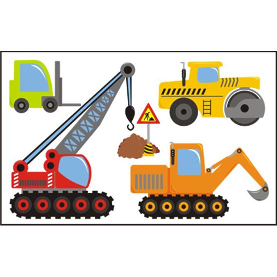 Dekorace na zeď AUTA budovy