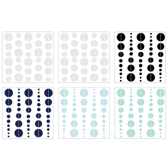 Dekorace na zeď DEKORNIK - Půlměsíc modrá