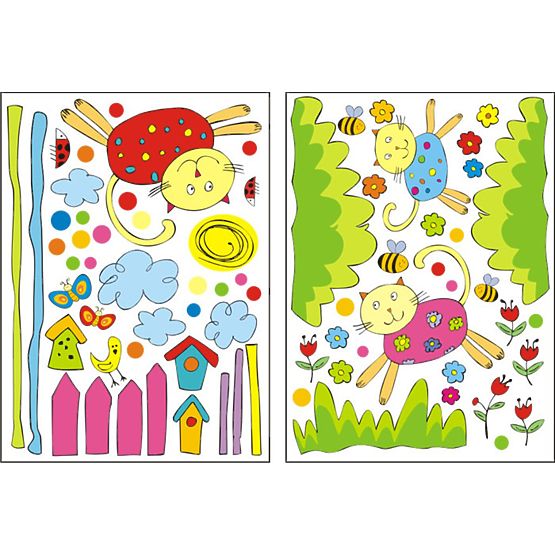 Dekorace na zeď Kocouři