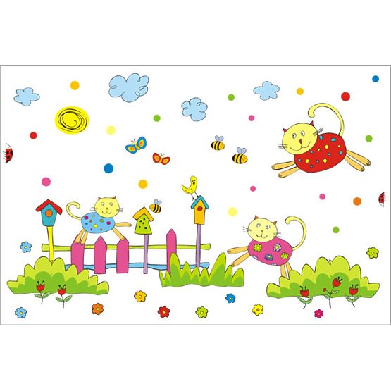 Dekorace na zeď Kocouři