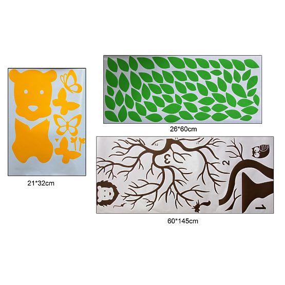 Dekorace na zeď strom a lev