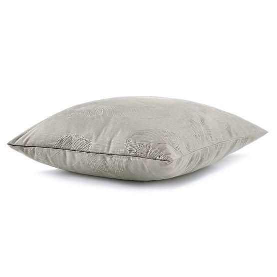 Dekorativna navlaka za jastuk PEACOCK boja cappuccino s utisnutim životinjskim motivom u stilu glamu