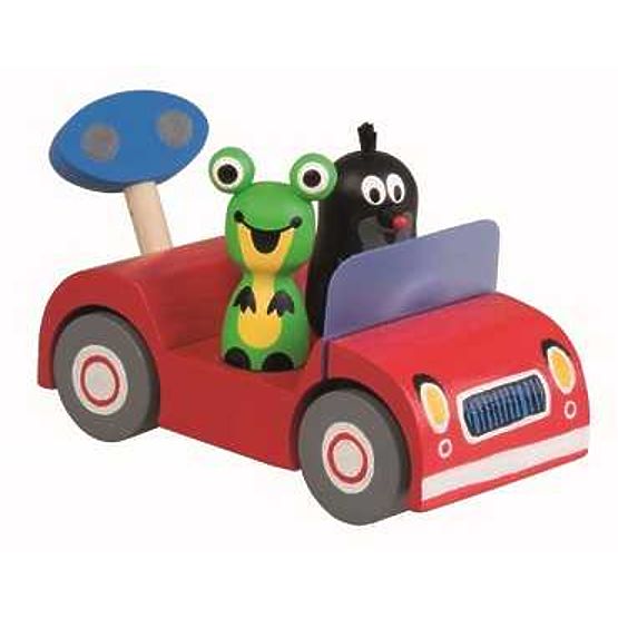 Detoa Drveni auto crveni - Krtica na izletu