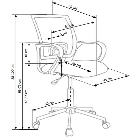 Dětská otočná židle Paris