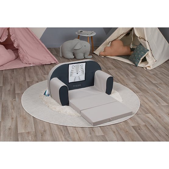 Dječja sofa Tigřík - siva