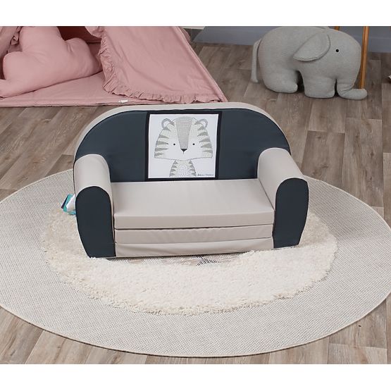 Dječja sofa Tigřík - siva