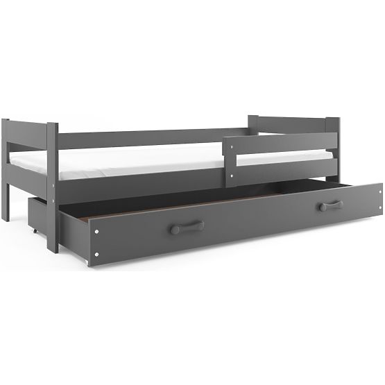 Dětská postel Hugo 160x80 cm - šedá