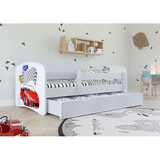 Dětská postel se zábranou - Ferrari