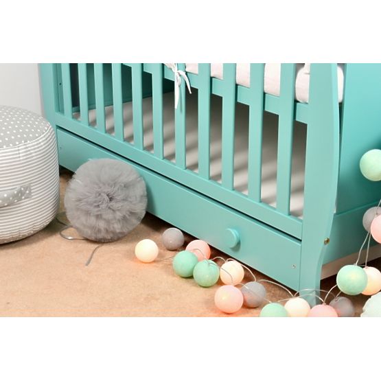 Dětská postýlka Míša mátová