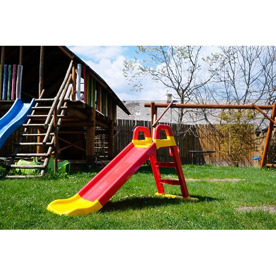 Dječji tobogan Happy 140 cm - crveno-žuti