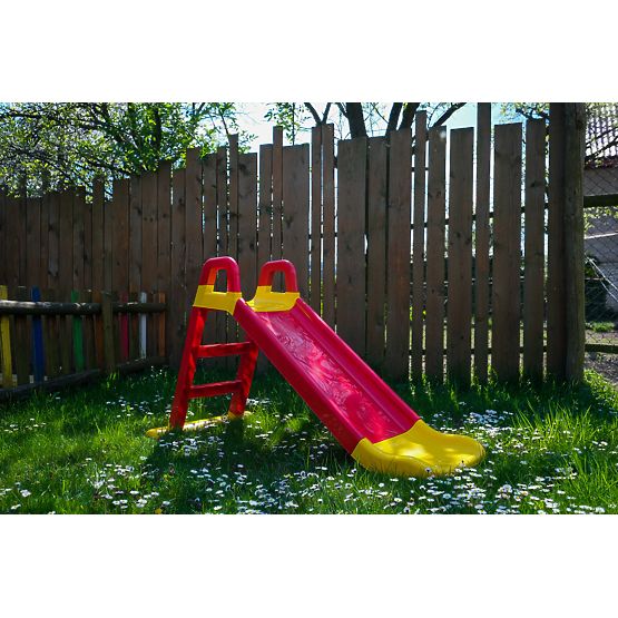 Dječji tobogan Happy 140 cm - crveno-žuti