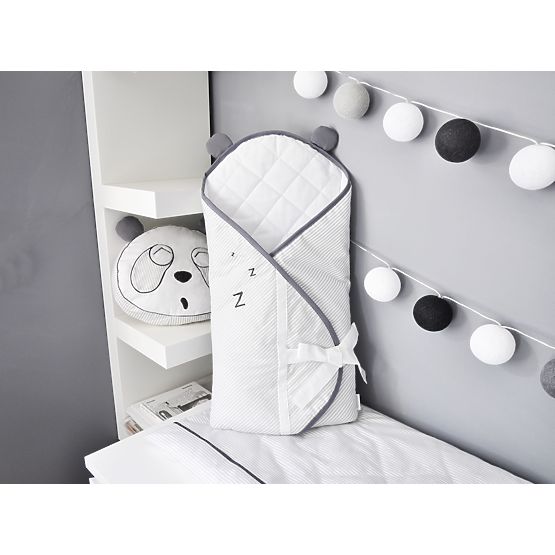 Dětské 3-dílné povlečení Panda - šedá