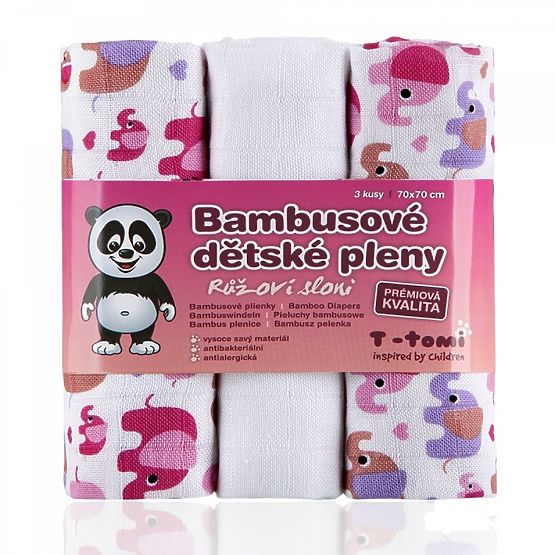 Dětské bambusové pleny s potiskem