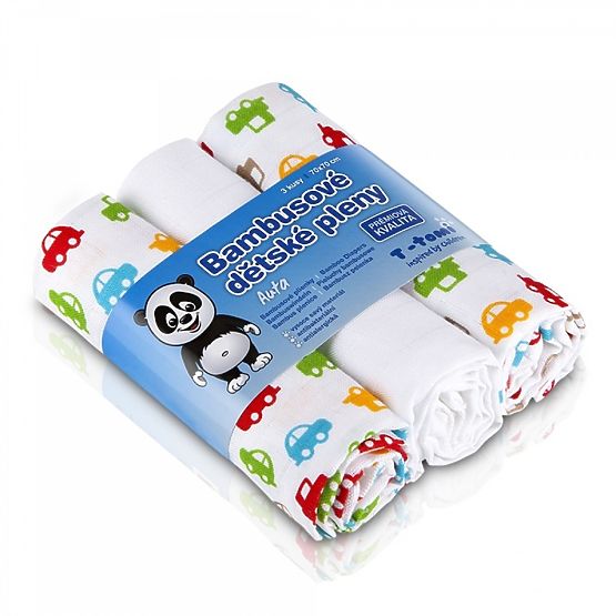 Dětské bambusové pleny s potiskem