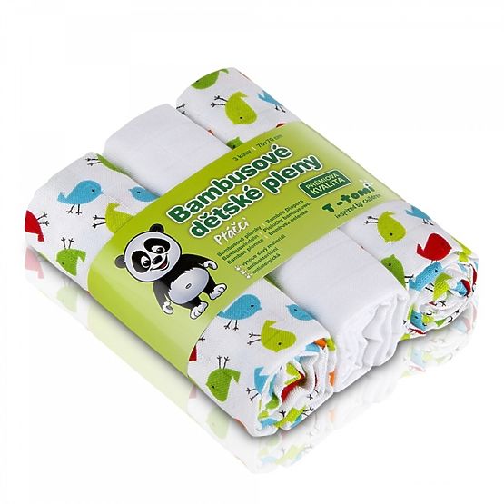 Dětské bambusové pleny s potiskem