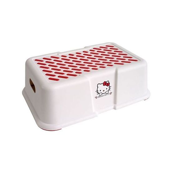 Dětské stupátko k WC Hello Kitty - bílé
