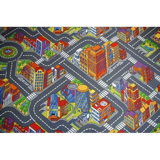 Dječji tepih BIG CITY - siva