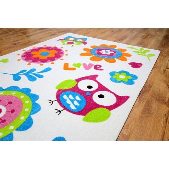 Dětský koberec Bílé sovičky