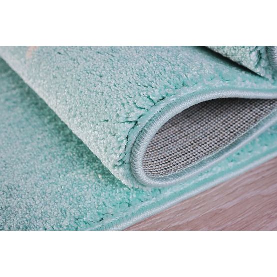 Dětský koberec HEAVEN mátovo/ bílý