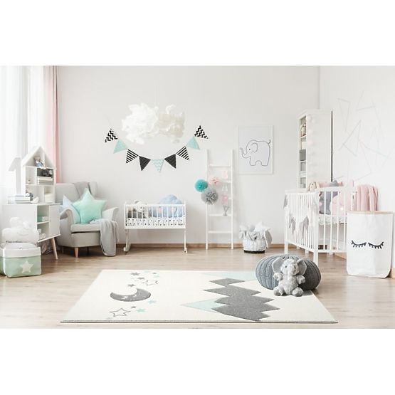 Dětský koberec Hory - mátový
