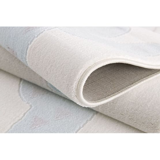 Dětský koberec Kaktus - krémovo-modrý