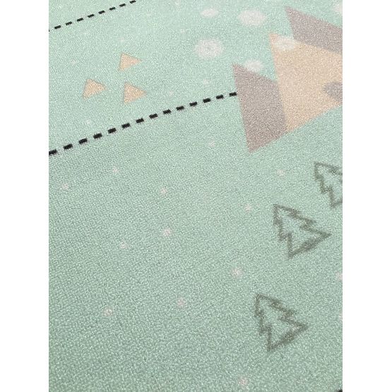 Dětský koberec Mapa pokladů - mátový