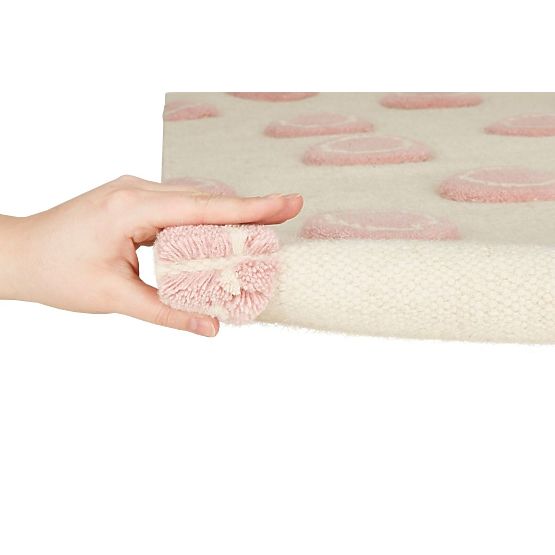 Dječji tepih Prsten - krem-ružičasti