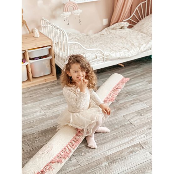 Dječji tepih Prsten - krem-ružičasti