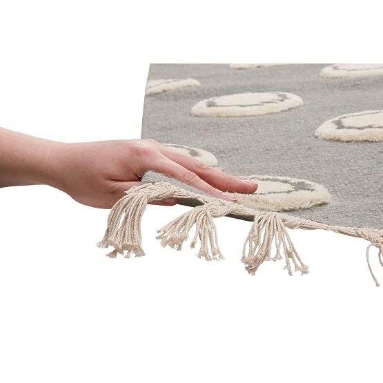 Dětský koberec Ring - šedý