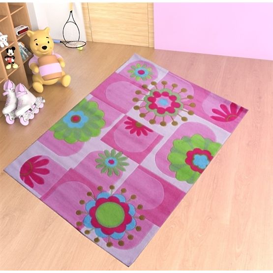 Dětský koberec Růžová fantazie