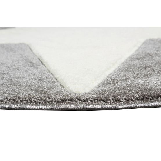 Dětský koberec STARS stříbrná-šedá/bílá