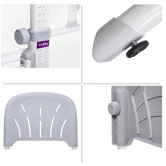 Dětský psací stůl + židle Cubby Lupin - šedý