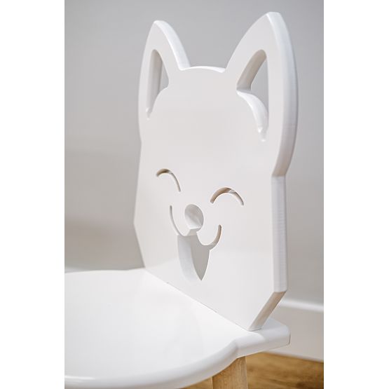 Dječji stol sa stolicama - Lisica - bijeli