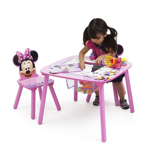 Dětský stůl s židlemi myška Minnie