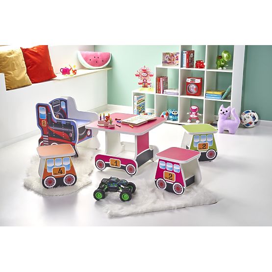 Dětský taburet Lokomo oranžový