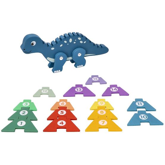 Dinosaur s brojevnim slagalicama
