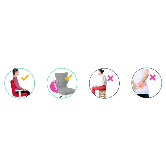 Dječja ergonomska stolica za pisaći stol prilagođena visini 119-142 cm - životinje